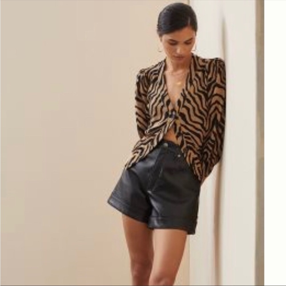 Anthropologie zebra pattern cardigan S